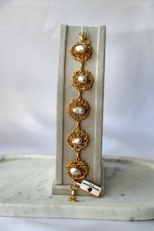 Celestial Baroque Pearl Cascade Necklace