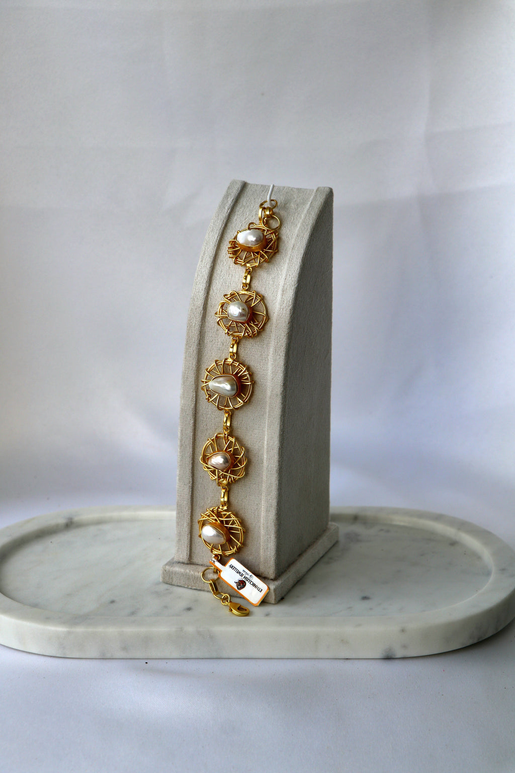 Celestial Baroque Pearl Cascade Necklace