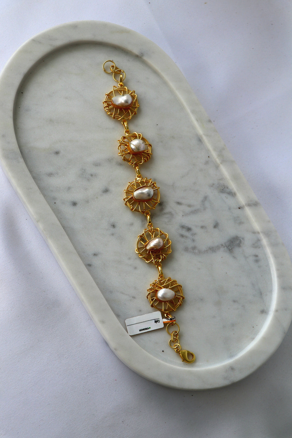 Celestial Baroque Pearl Cascade Necklace