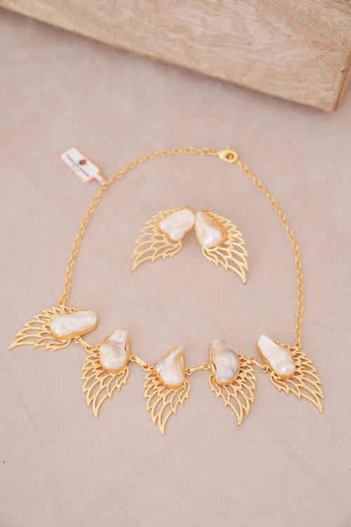 Celestial Baroque Pearl Wing Set