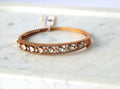 Antique Gold Slim Oval Polki Bangle