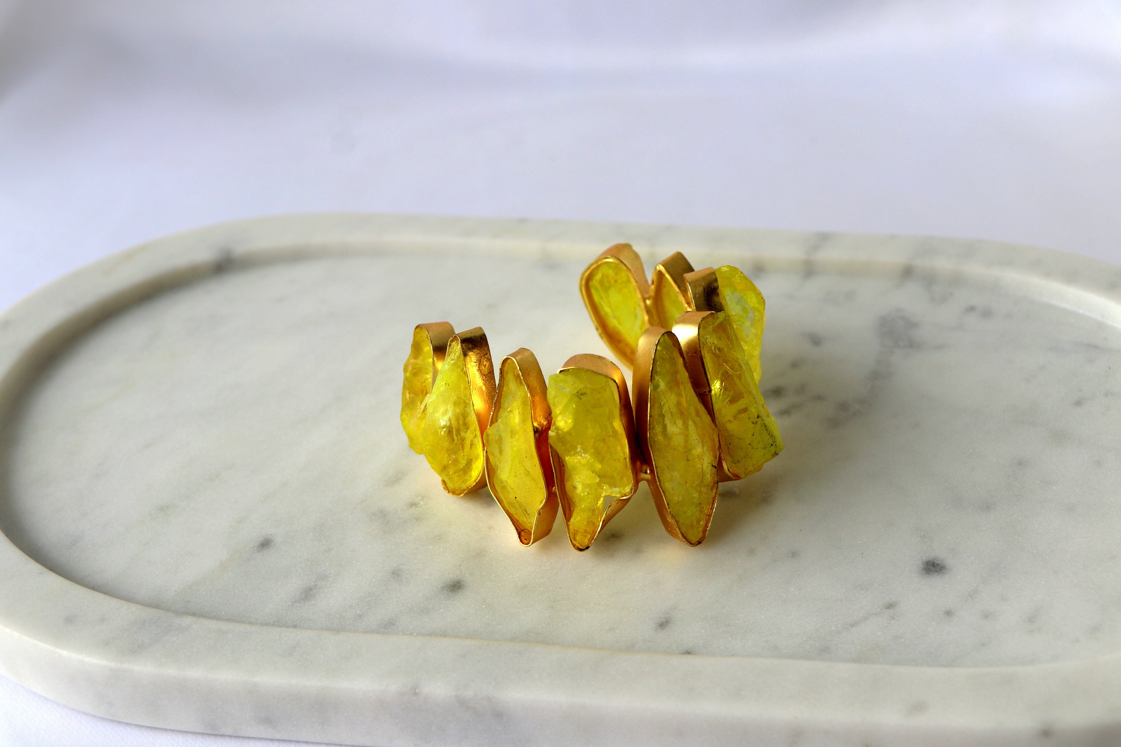 Azure Cascade Statement Bracelet