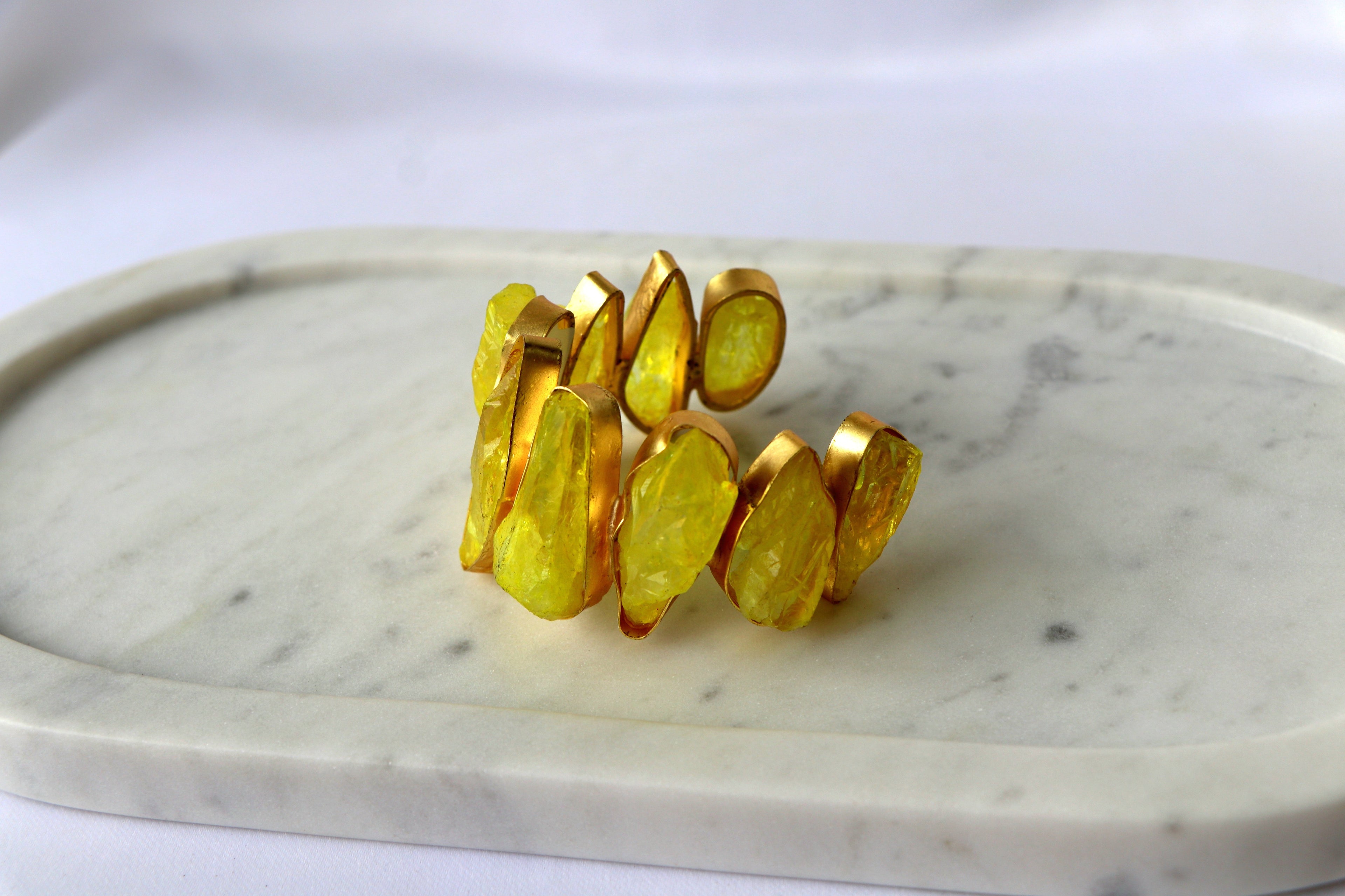 Azure Cascade Statement Bracelet