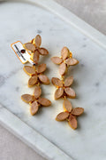 Coral Bloom Statement Earrings