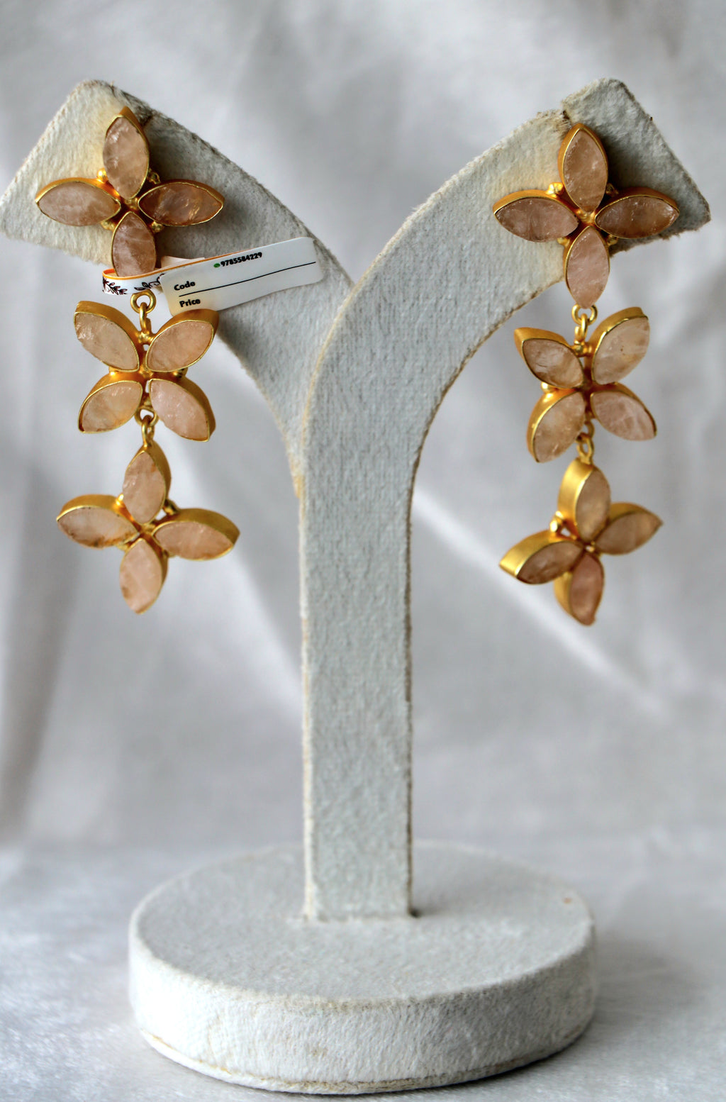 Coral Bloom Statement Earrings