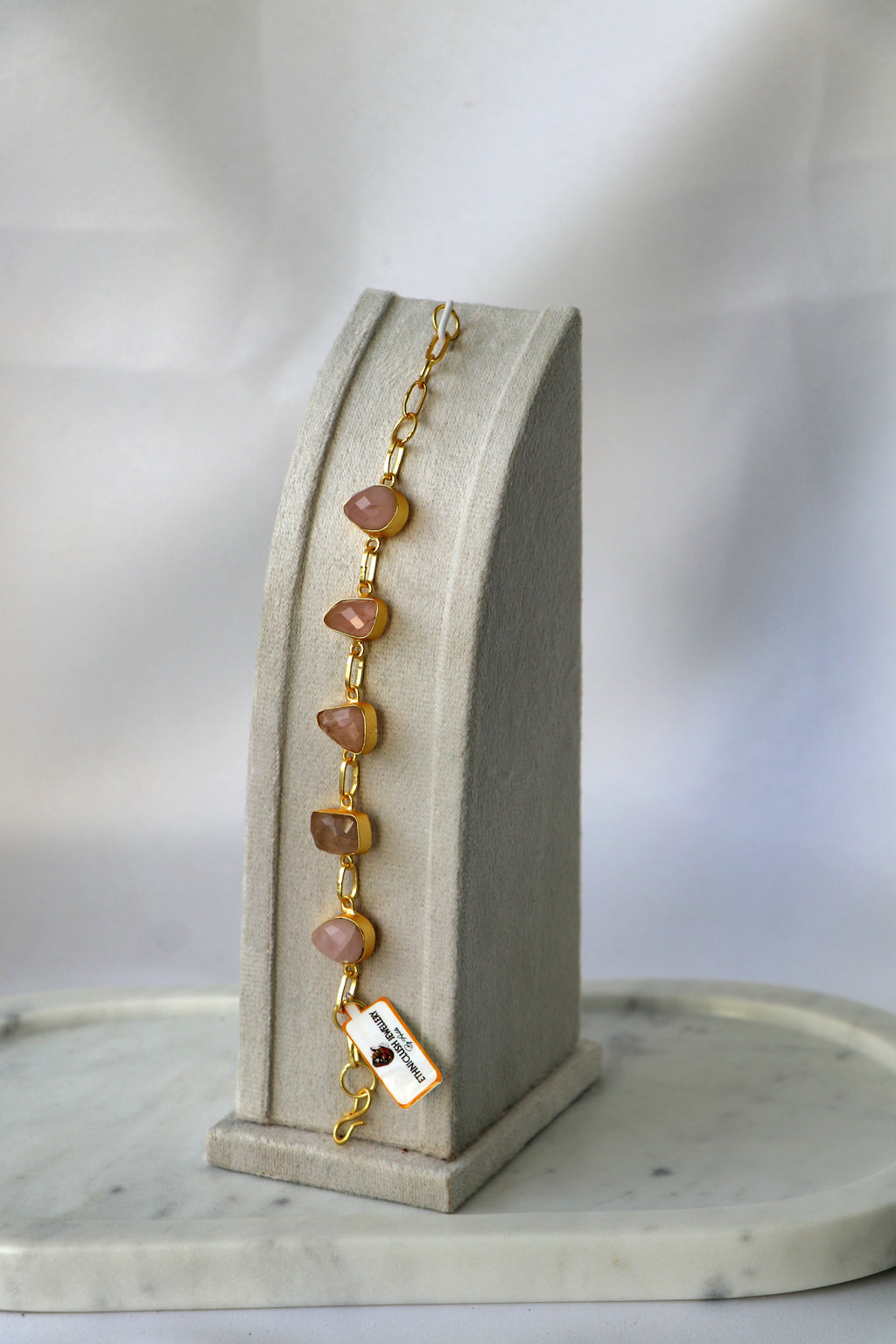 Crimson Onyx Cascade Bracelet
