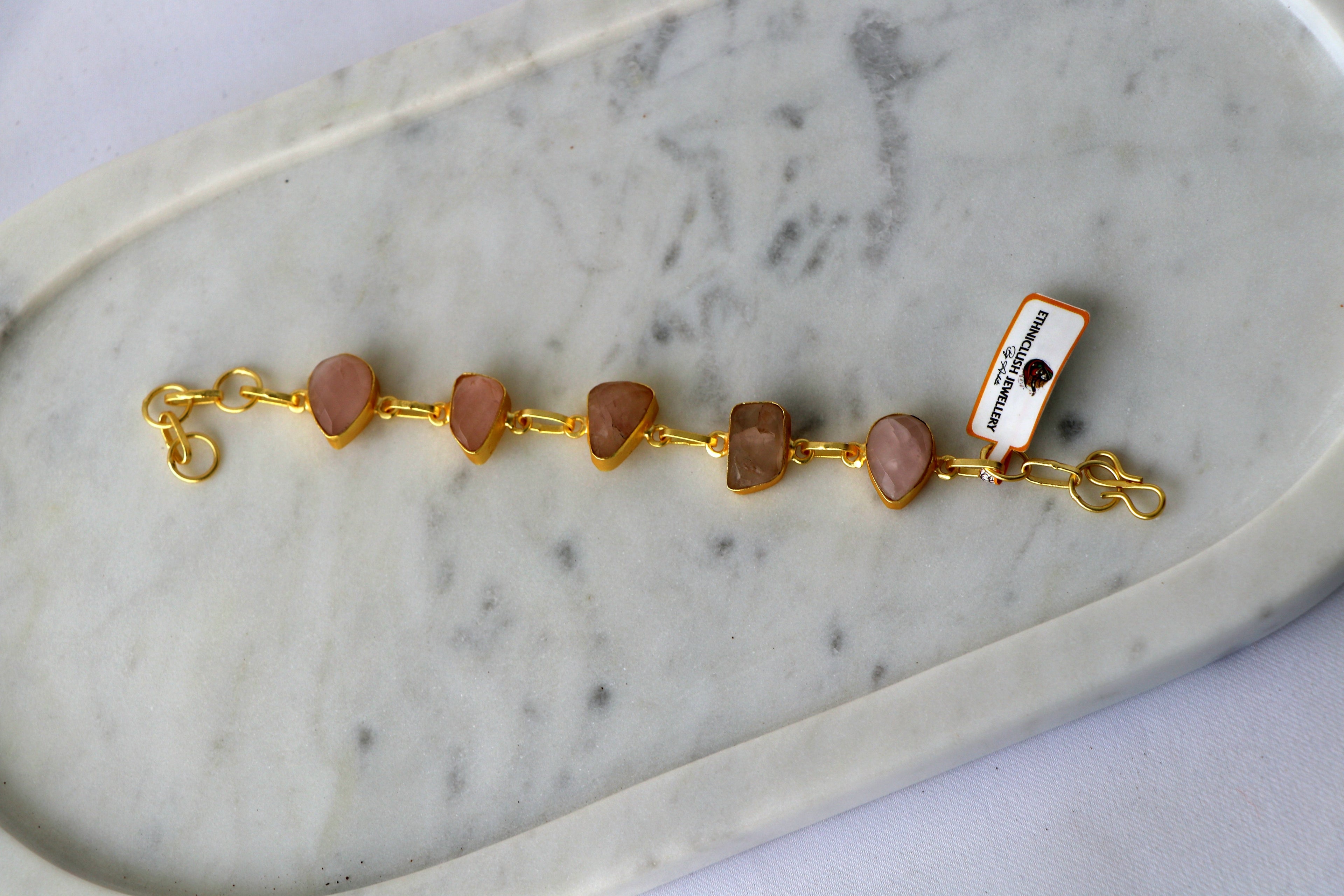 Crimson Onyx Cascade Bracelet