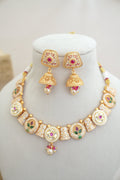 Crimson Bloom Bell Pendant Set