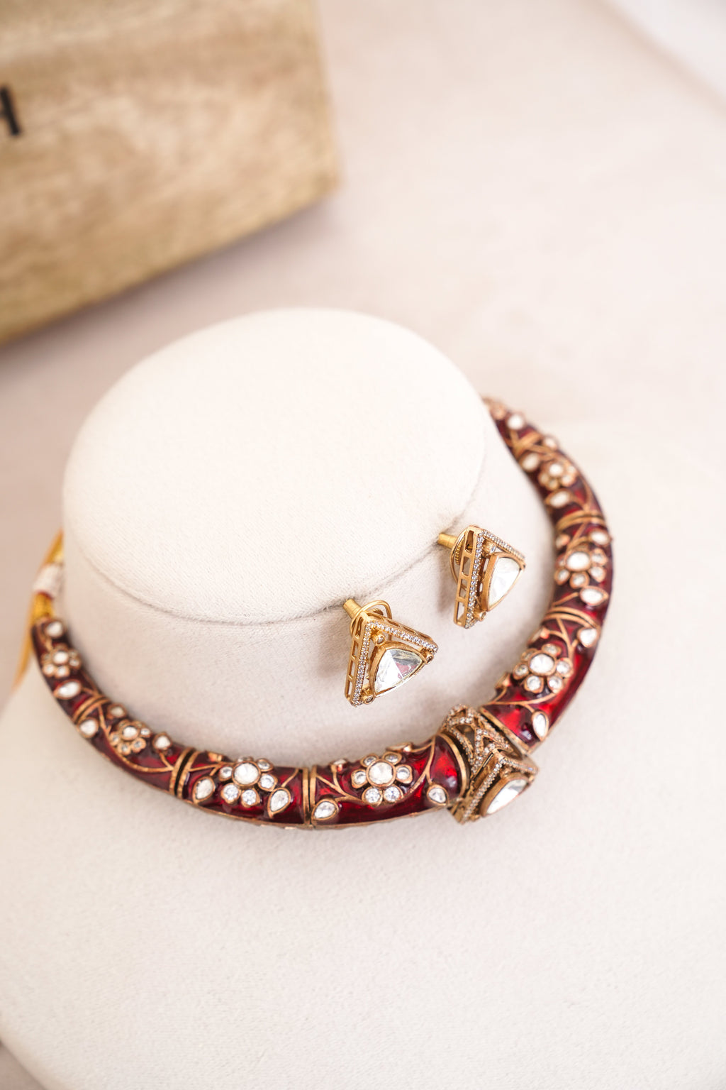 Crimson Bloom Choker Set