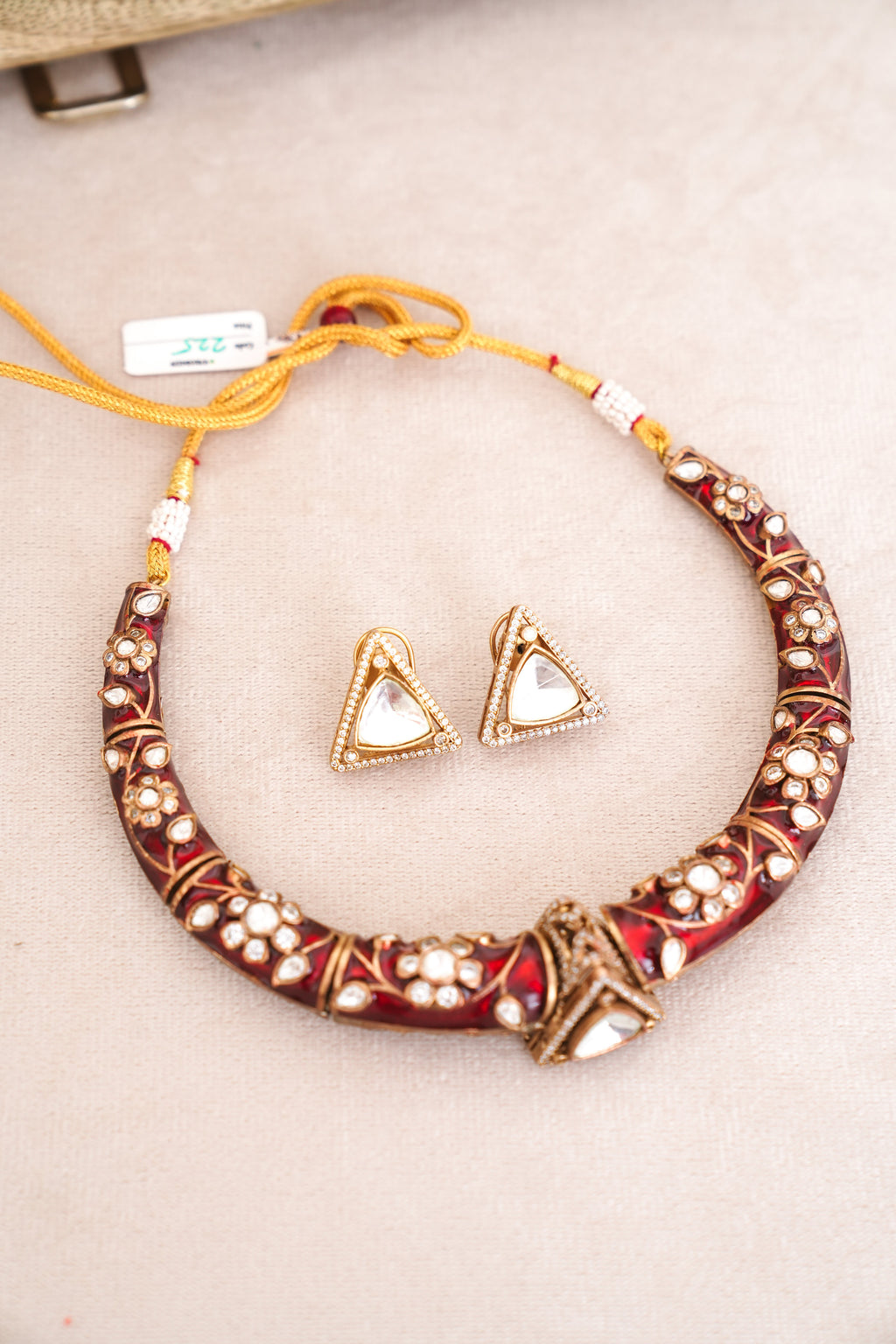 Crimson Bloom Choker Set