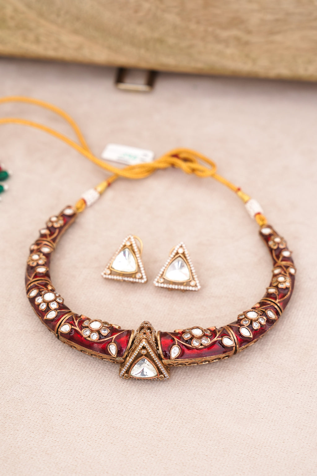 Crimson Bloom Choker Set