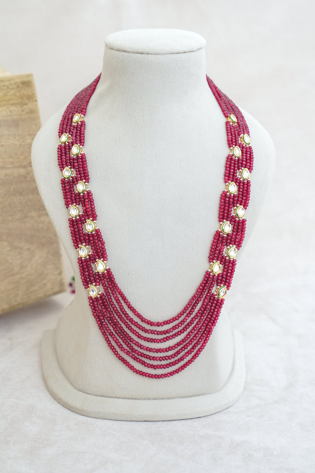 Crimson Cascade Convertible Necklace