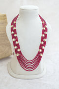 Crimson Cascade Convertible Necklace