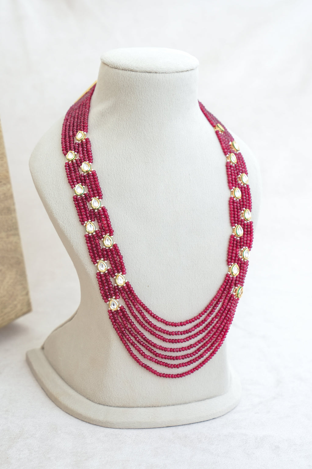 Crimson Cascade Convertible Necklace