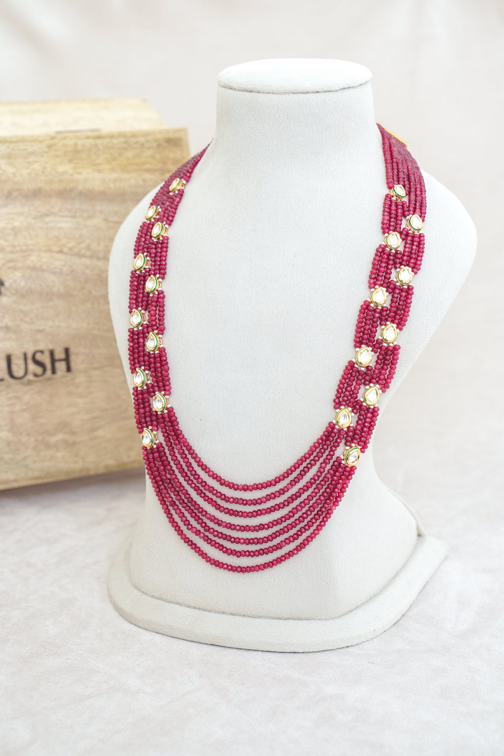 Crimson Cascade Convertible Necklace