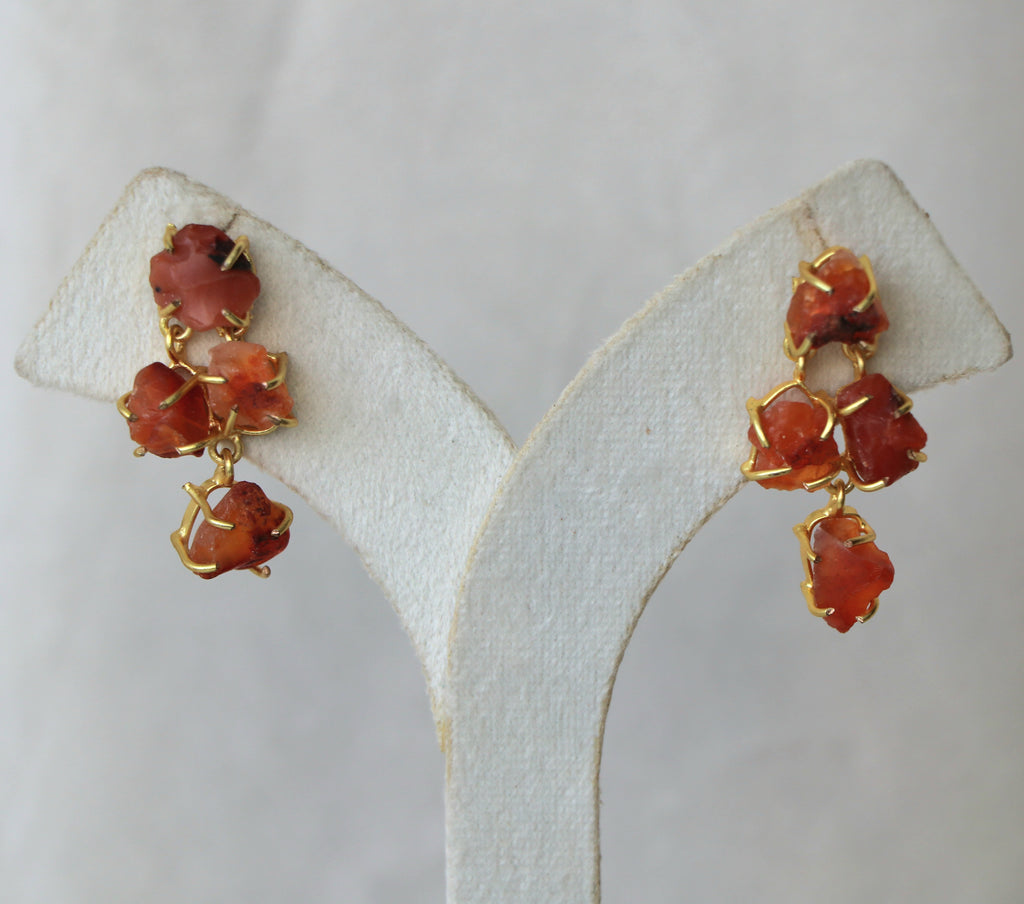 Carnelion Stone Earrings