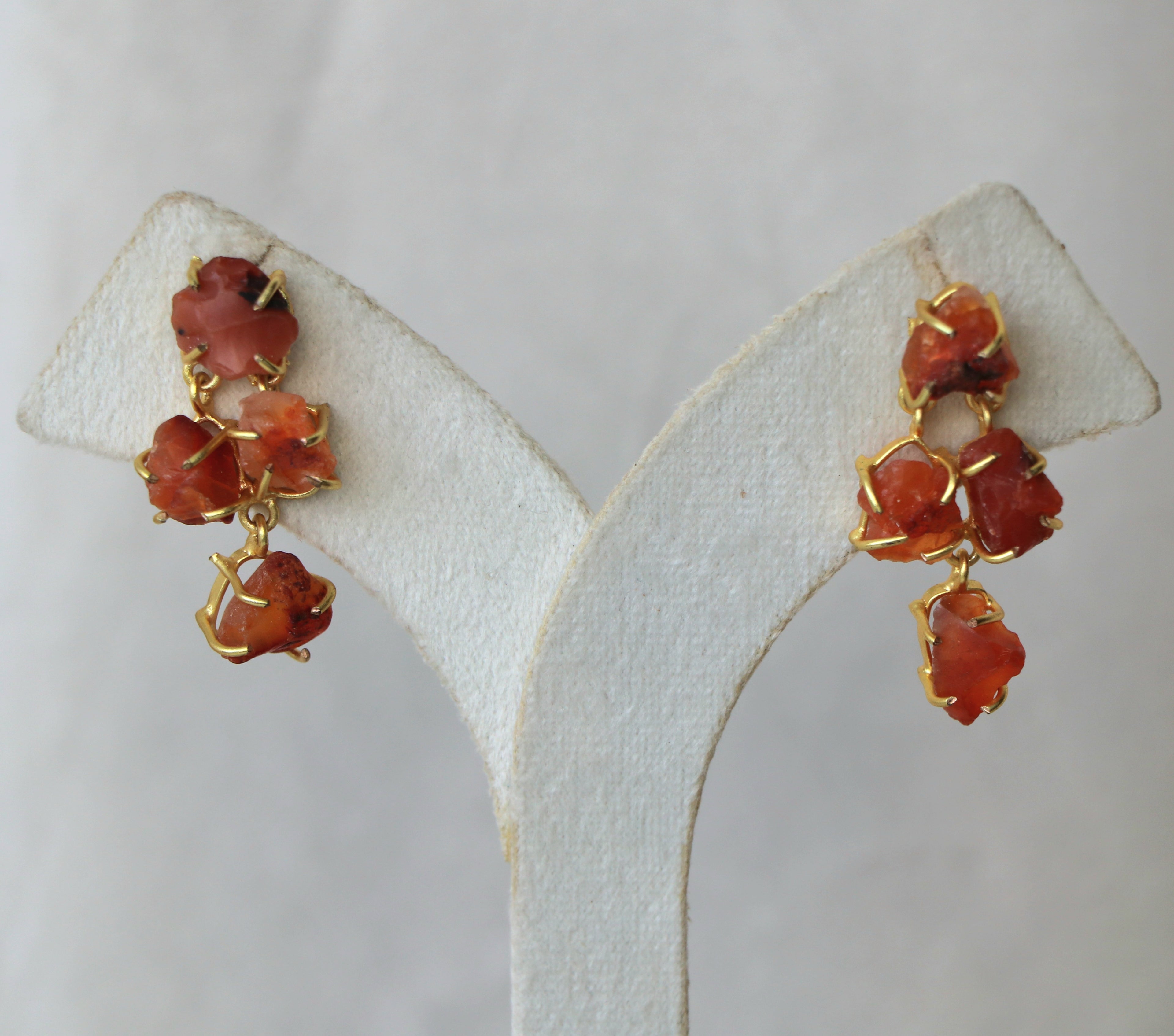 Carnelion Stone Earrings