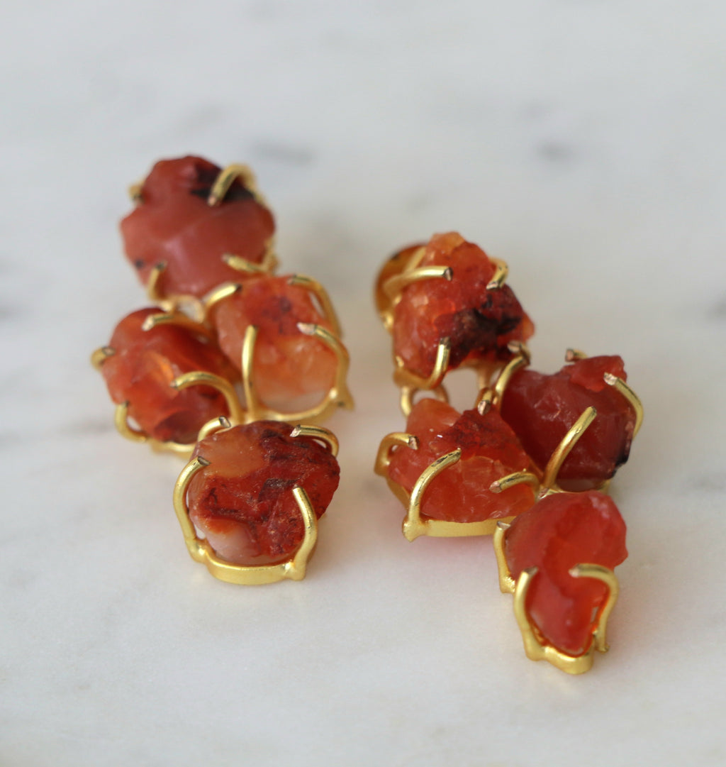Carnelion Stone Earrings
