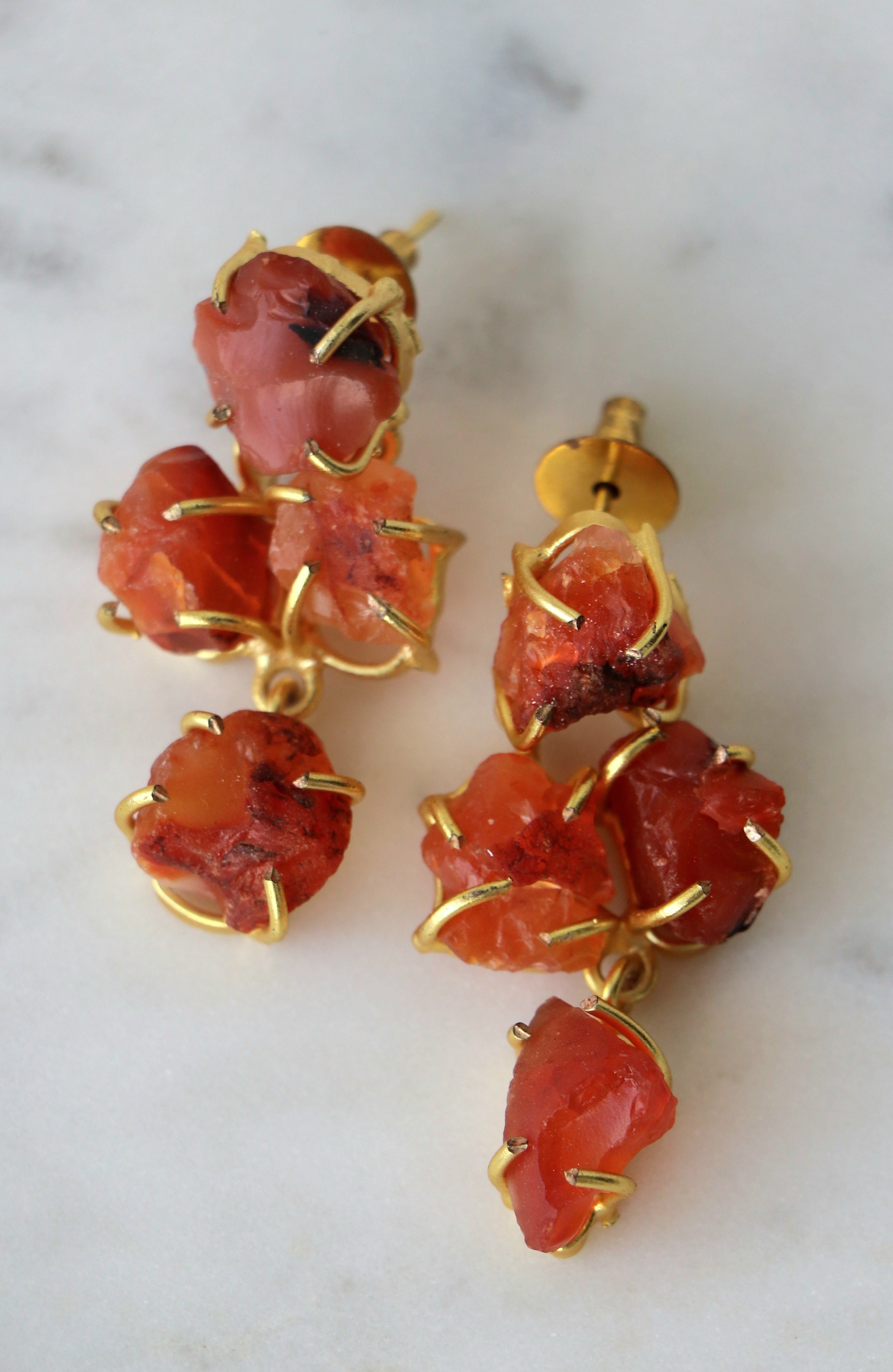 Carnelion Stone Earrings