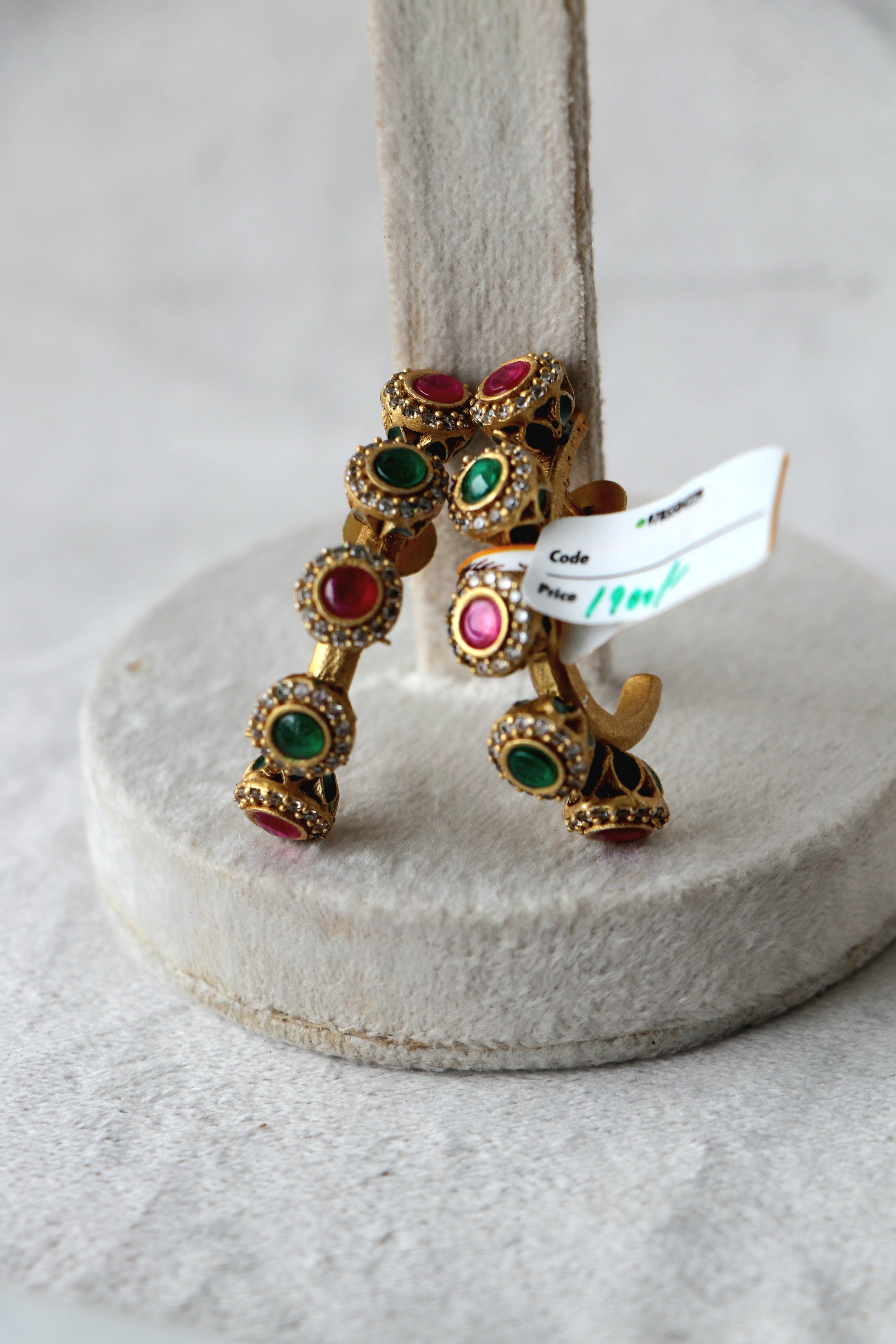 Enamelled Bloom Earrings