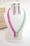Crimson  Emerald Cascade Set