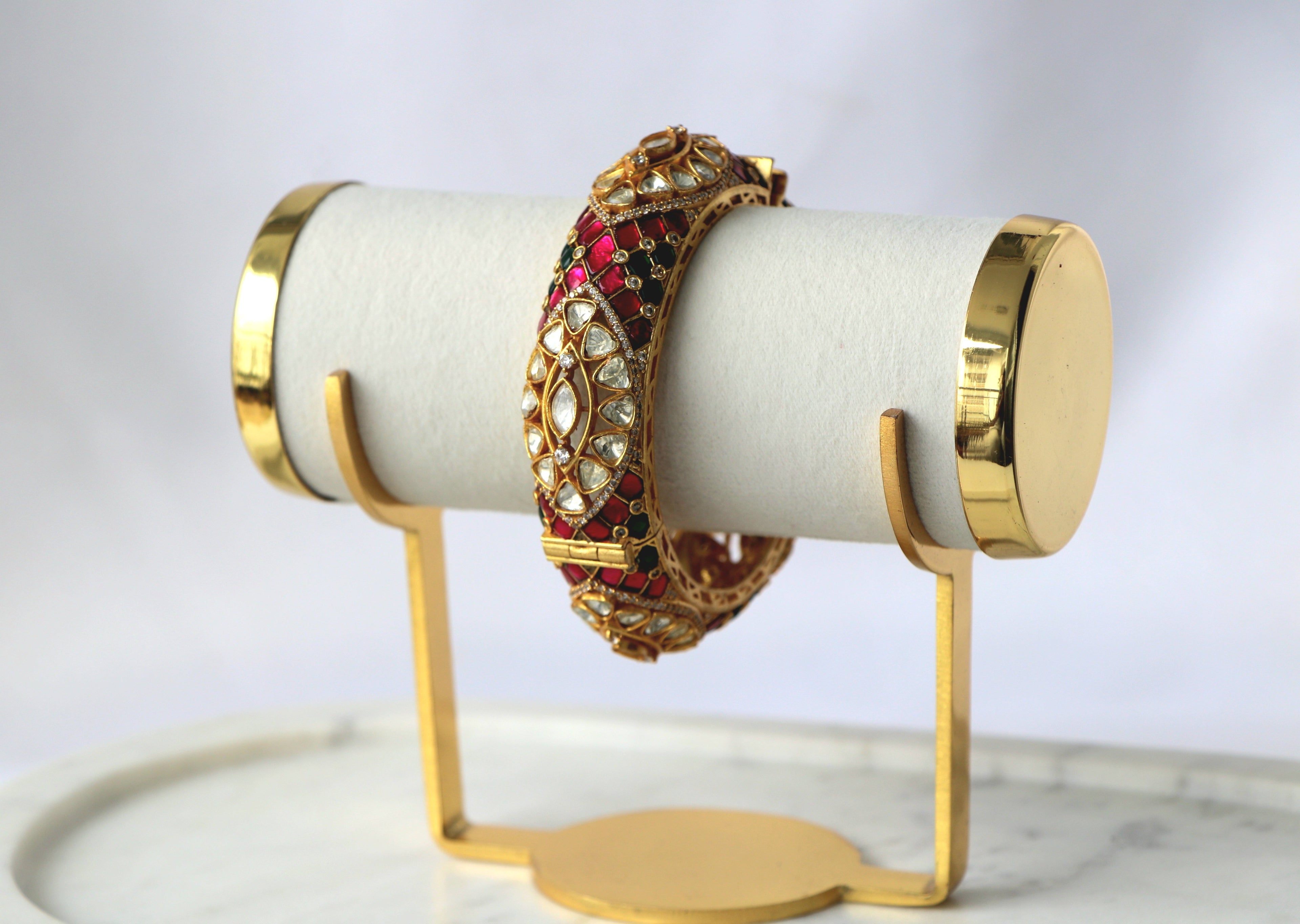 Regal Jadau Kundan Polki Statement Bangle