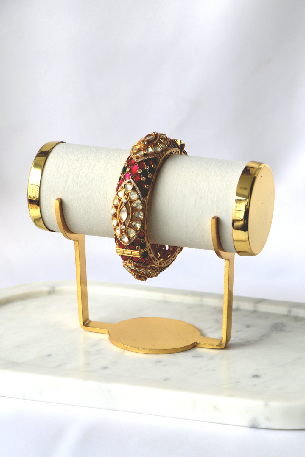 Regal Jadau Kundan Polki Statement Bangle