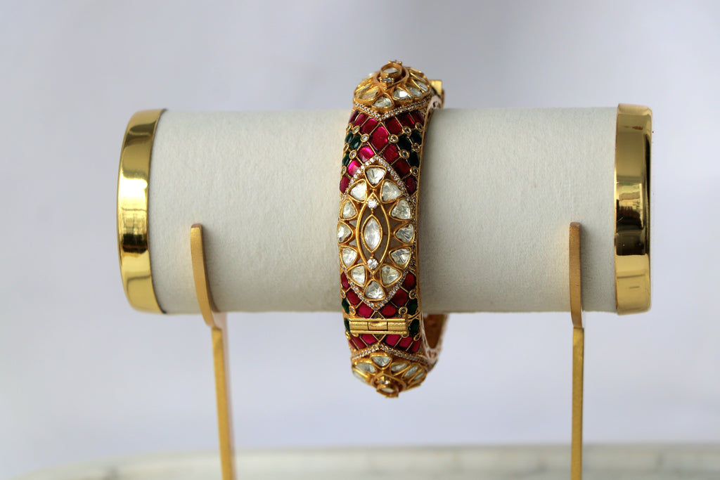Regal Jadau Kundan Polki Statement Bangle