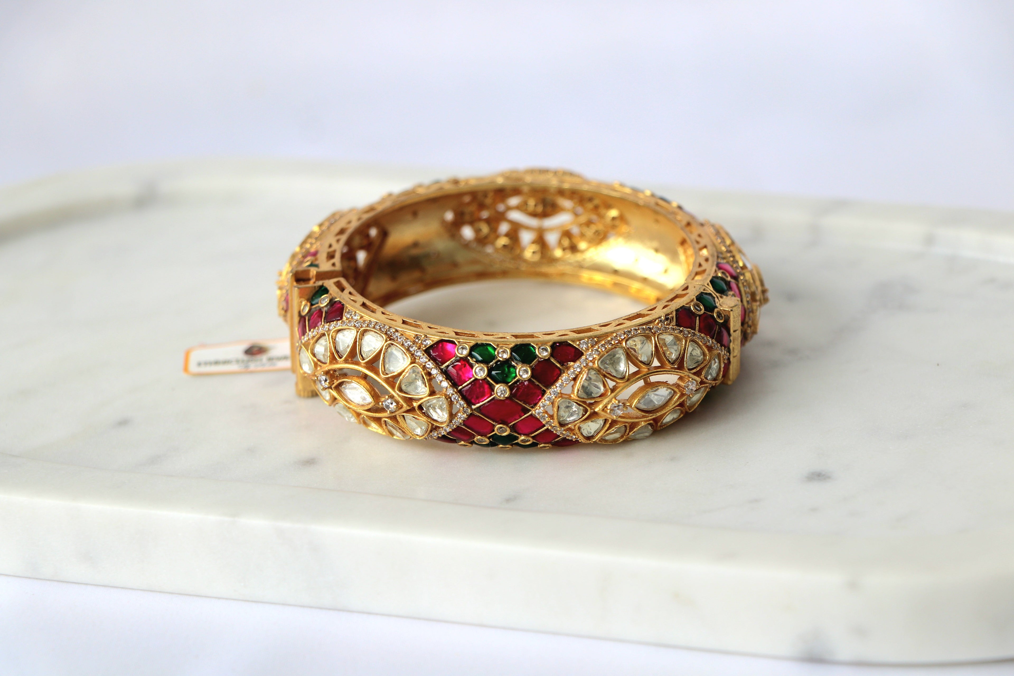 Regal Jadau Kundan Polki Statement Bangle