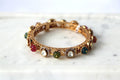Multigemstone Polki Kundan Openable Bangle