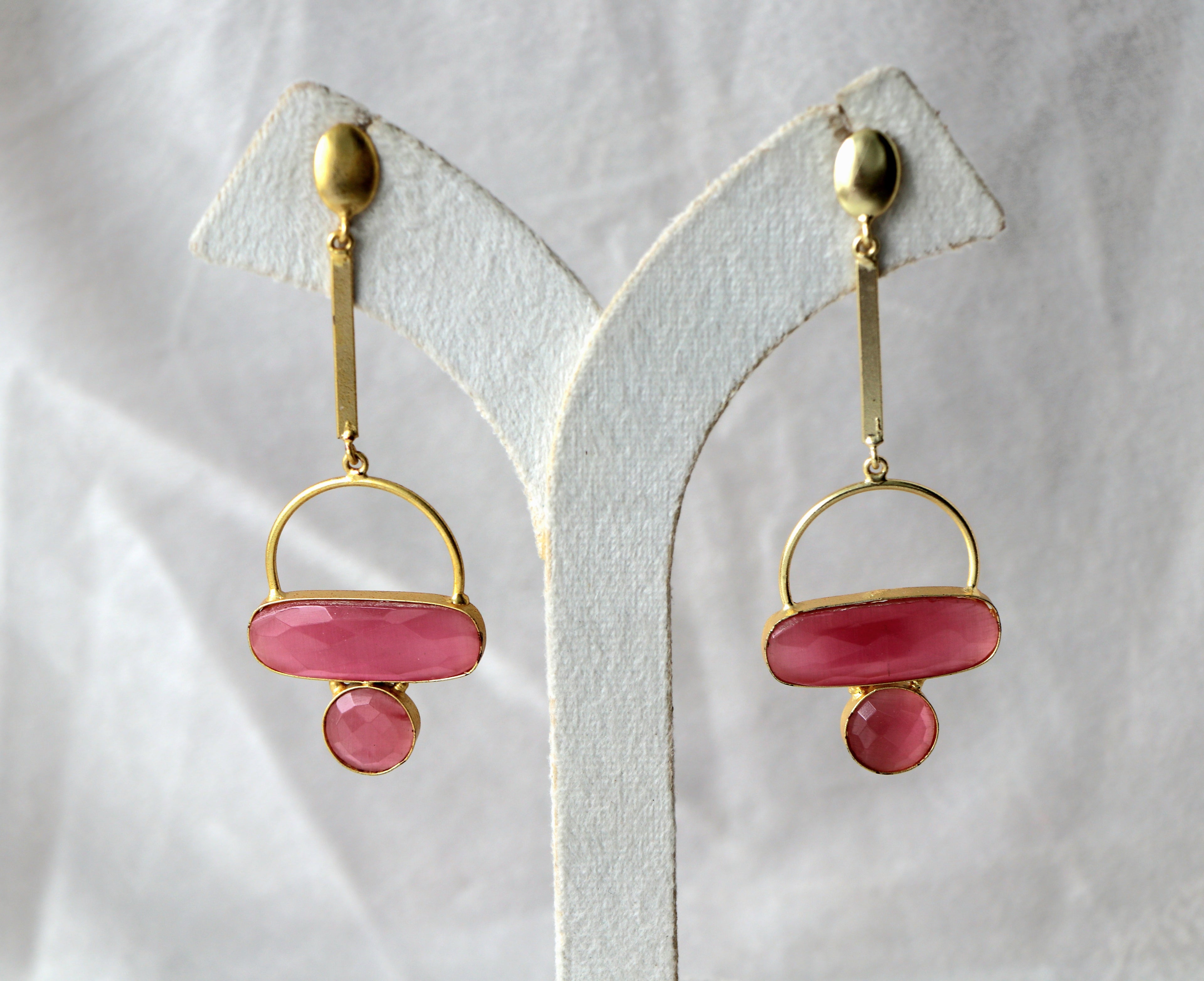Crimson Harmony Earrings