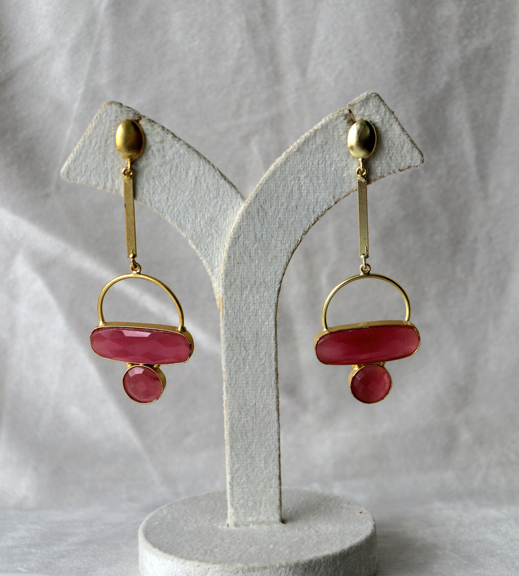 Crimson Harmony Earrings