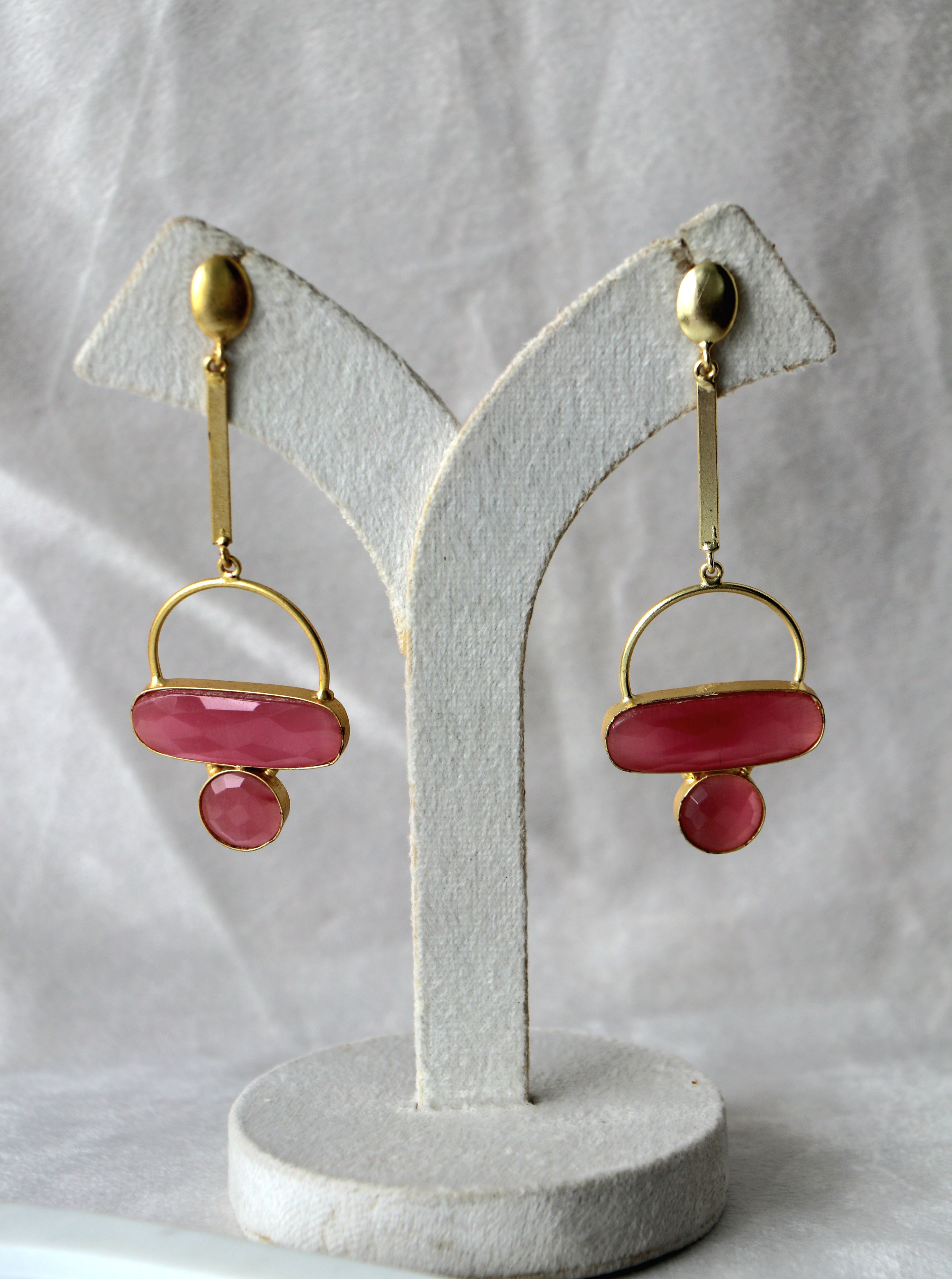 Crimson Harmony Earrings