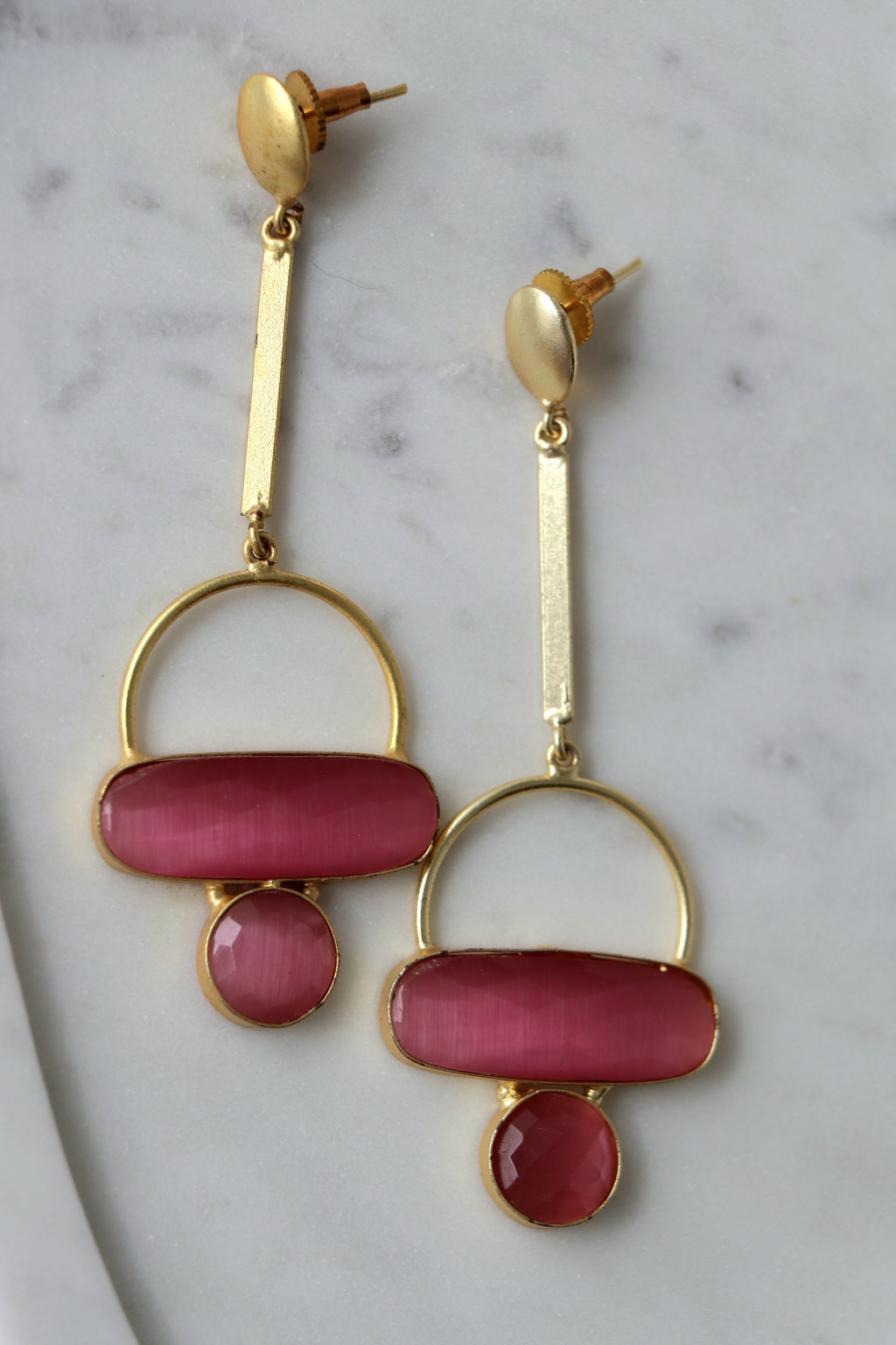 Crimson Harmony Earrings