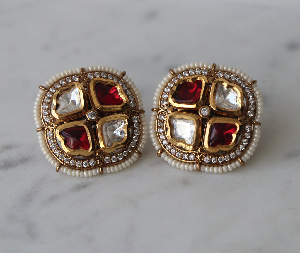 Crimson Heart Regalia Earrings