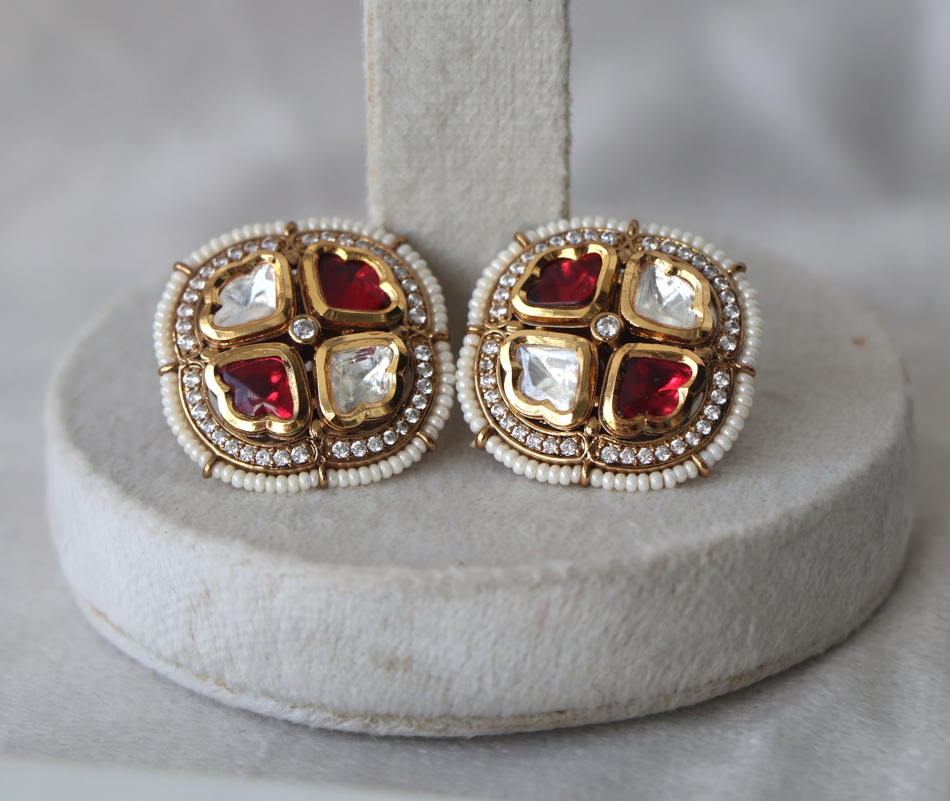Crimson Heart Regalia Earrings