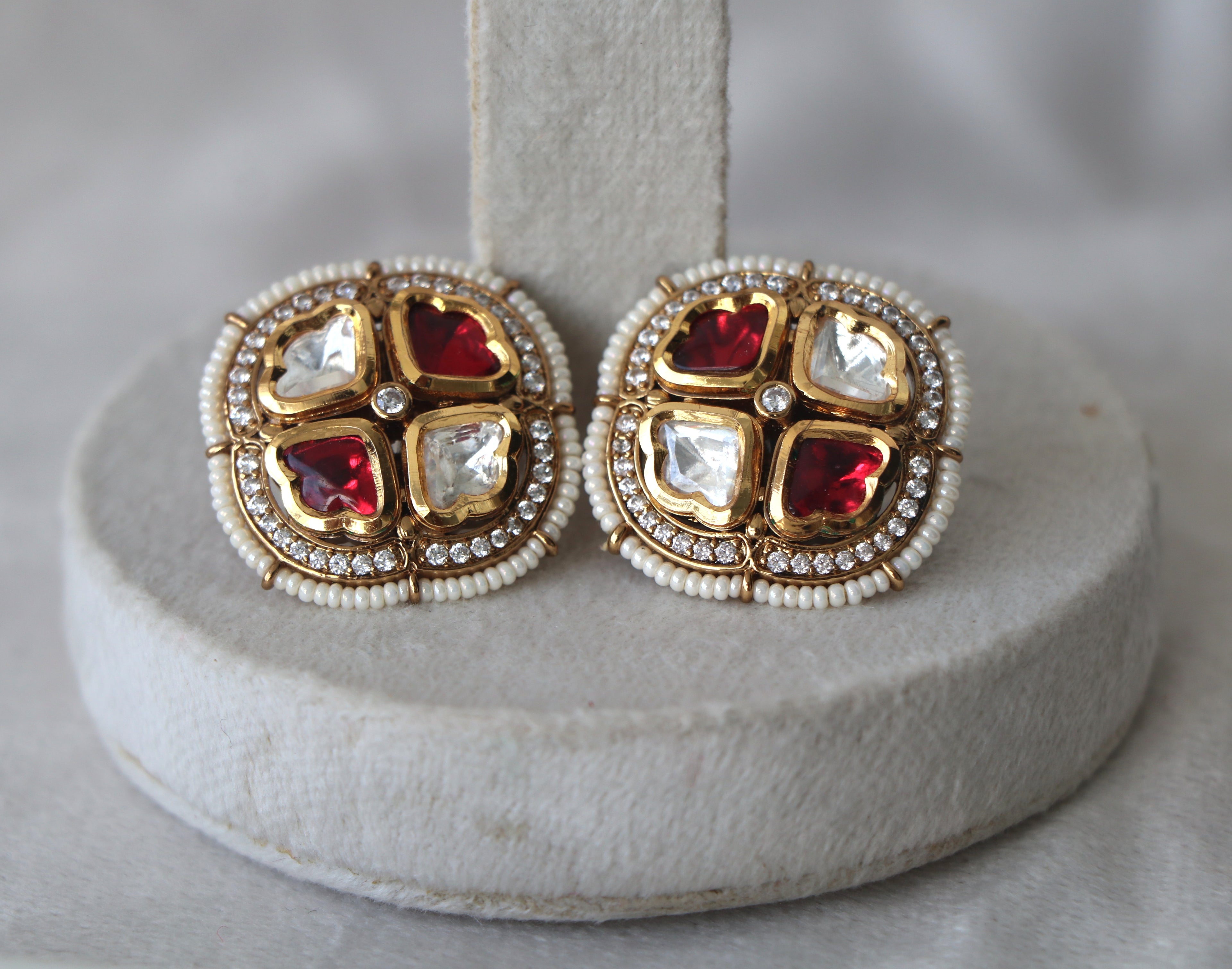 Crimson Heart Regalia Earrings