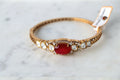 Ruby Red Statement Polki Bangle Bracelet