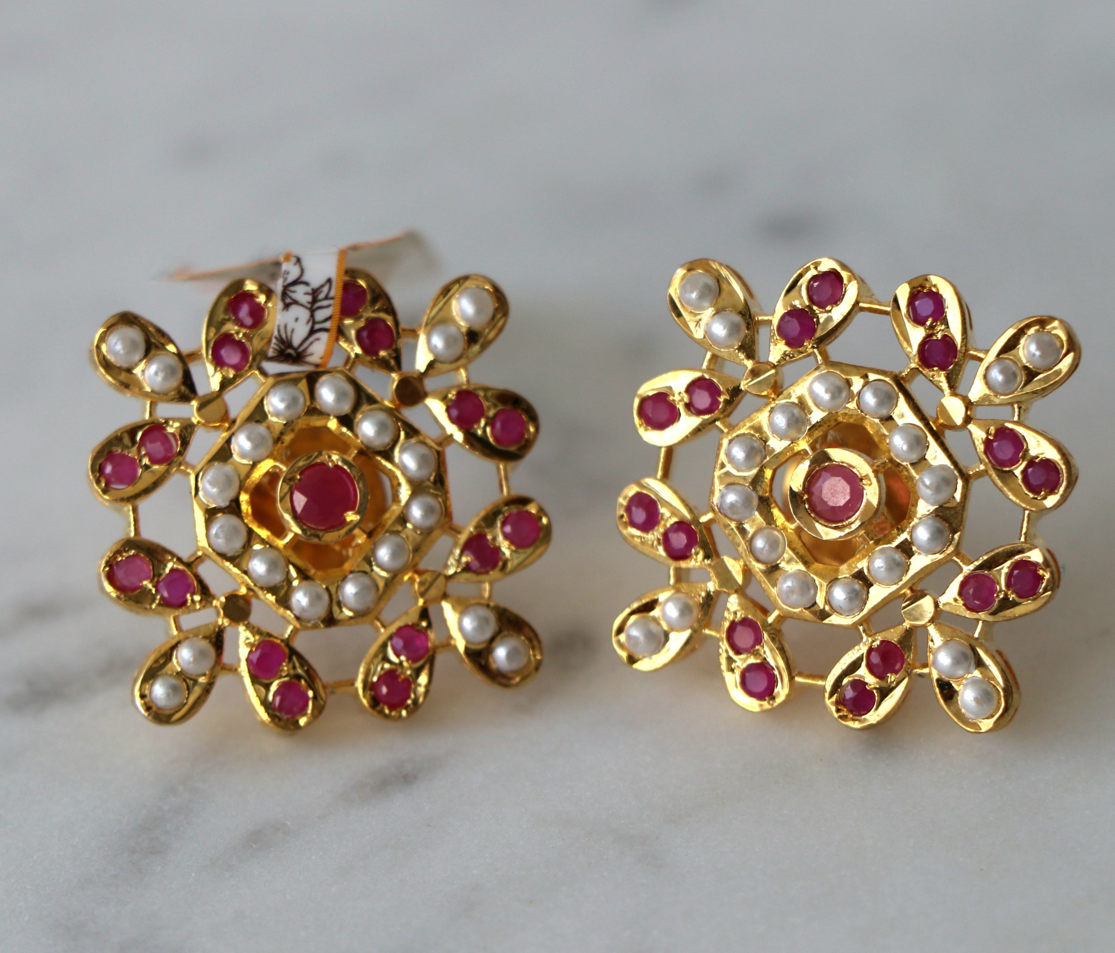 Traditional jadau Mandala Earrings