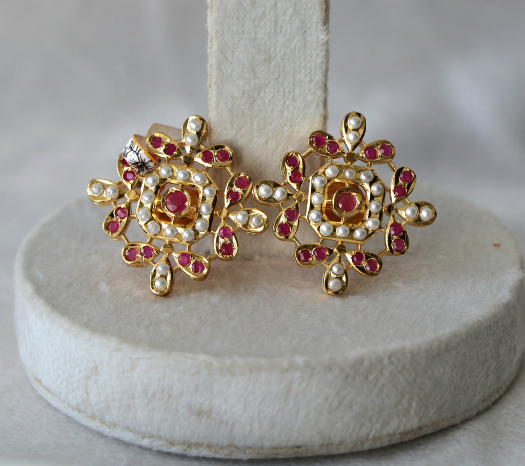 Traditional jadau Mandala Earrings