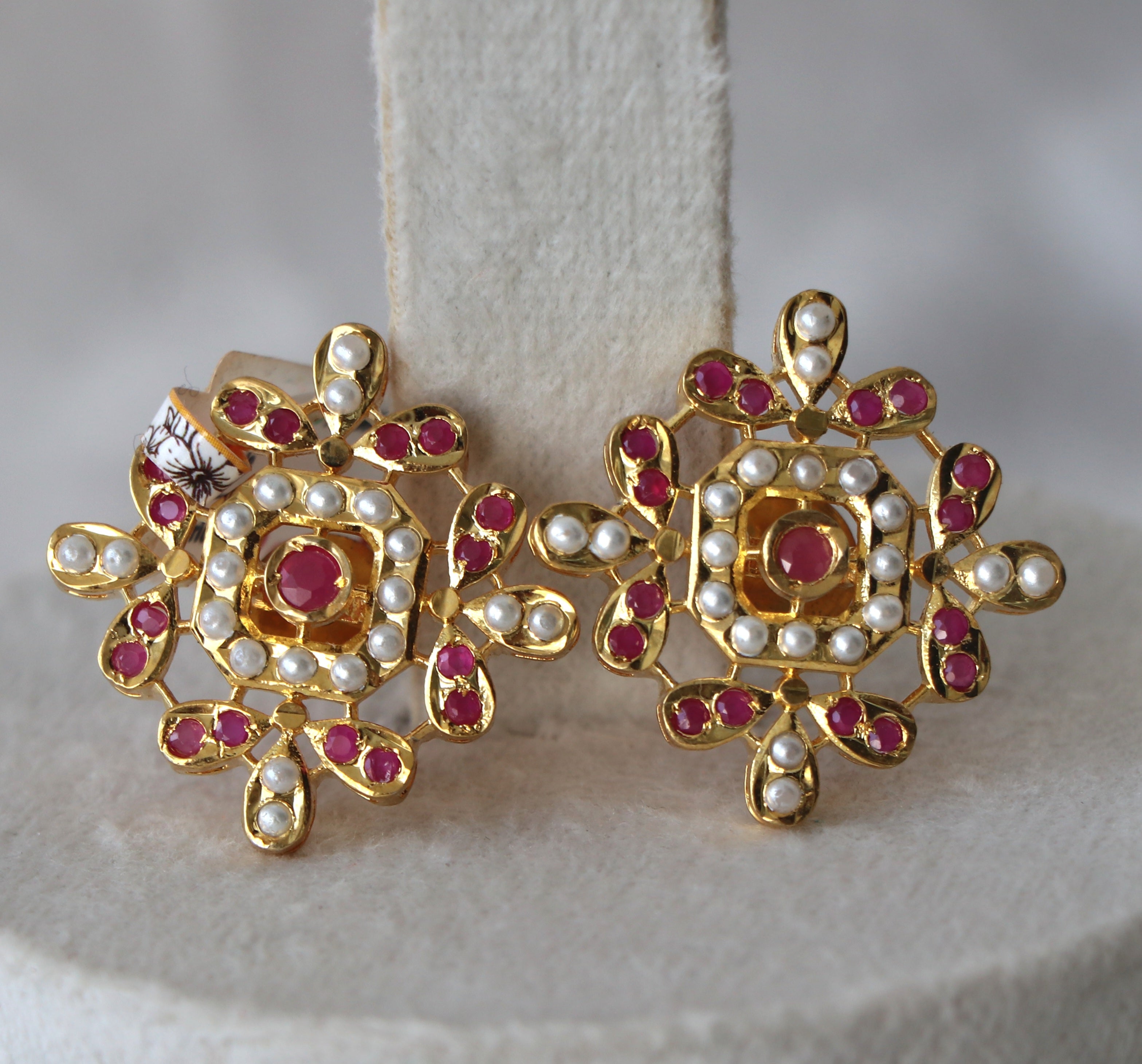 Traditional jadau Mandala Earrings