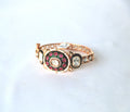 Rajwadi Meenakari Polki Statement Bangle Bracelet