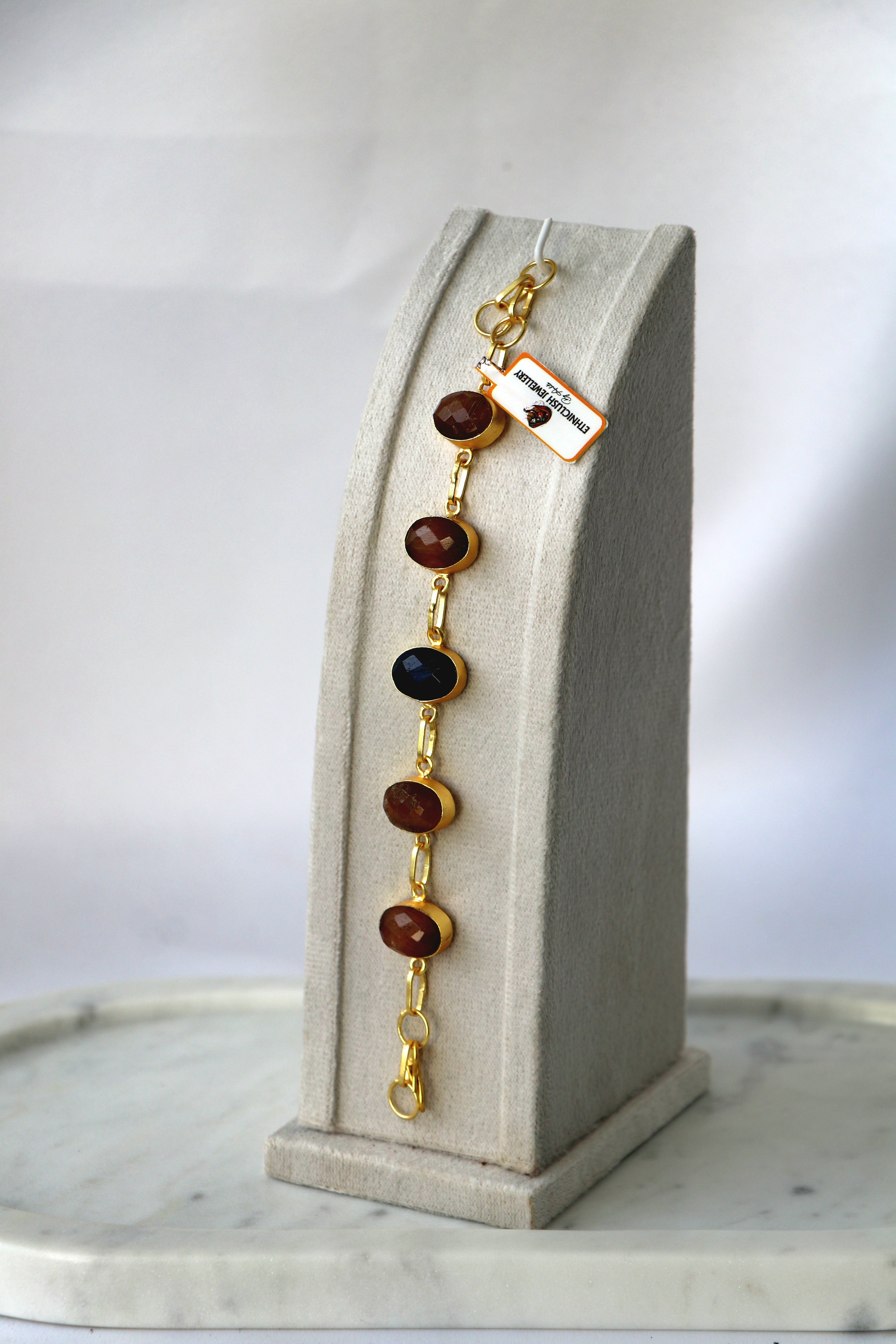 Crimson Onyx Cascade Bracelet