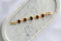 Natural Gemstone Gold Finish Bracelet | Handcrafted Bezel Stone Bracelet | Multi-Stone Variants