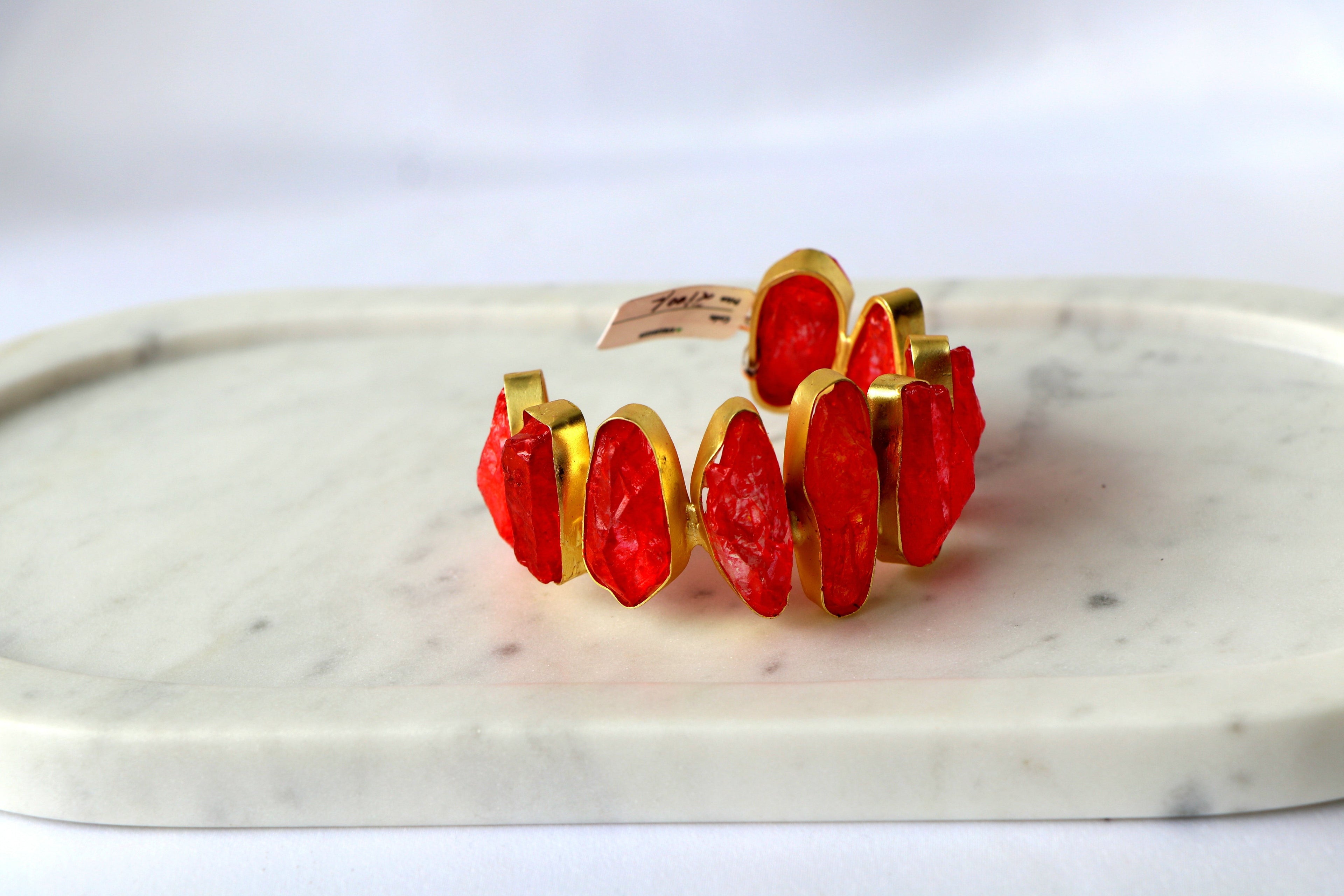 Azure Cascade Statement Bracelet