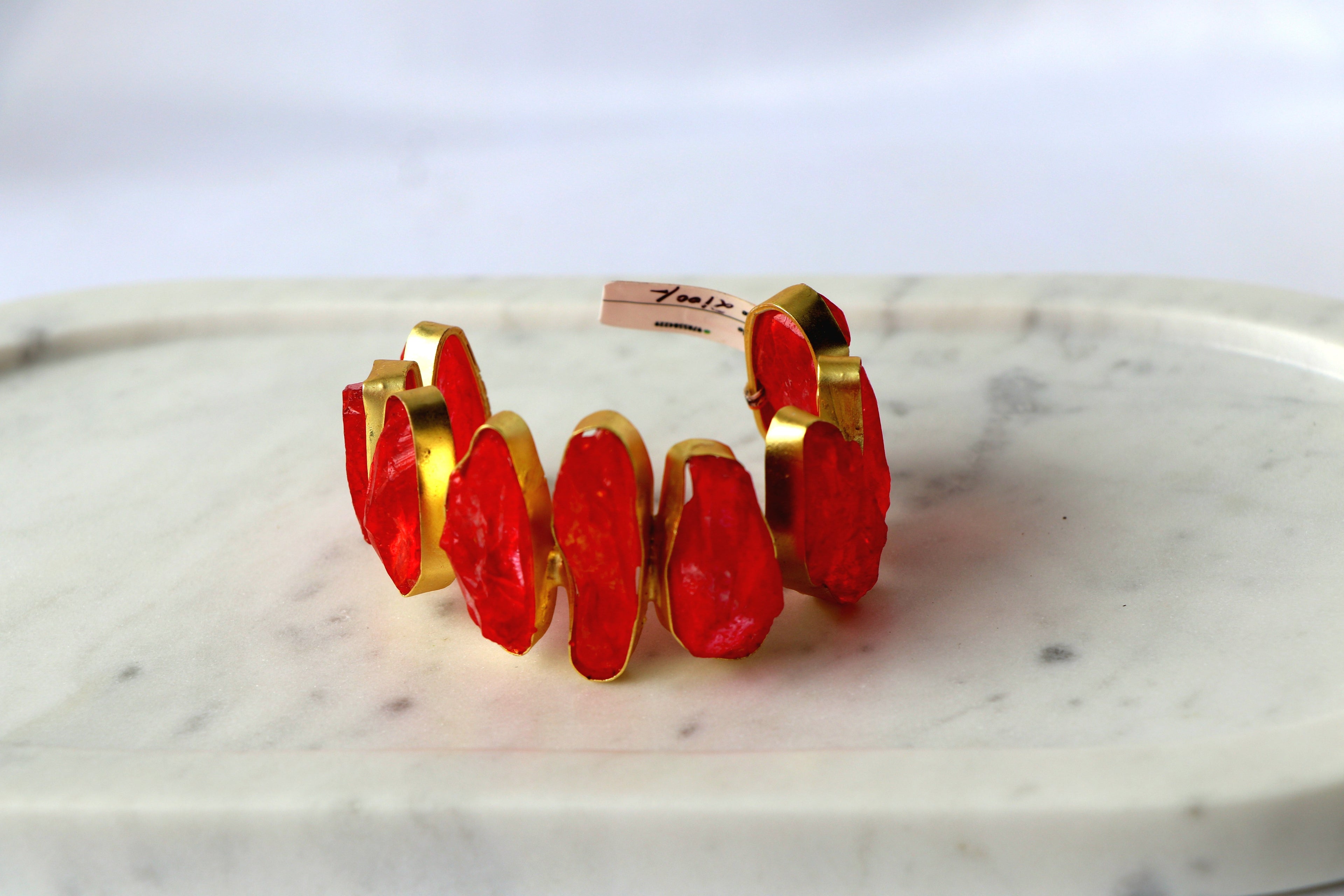 Azure Cascade Statement Bracelet