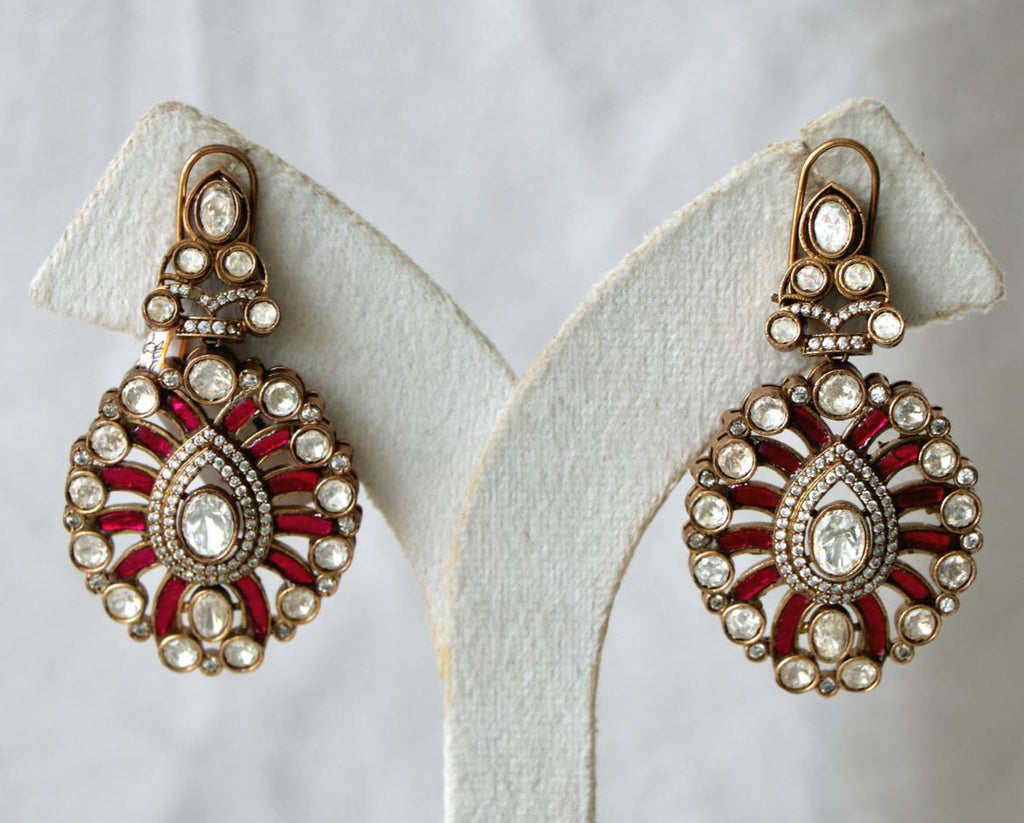 Crimson Radiance Earrings