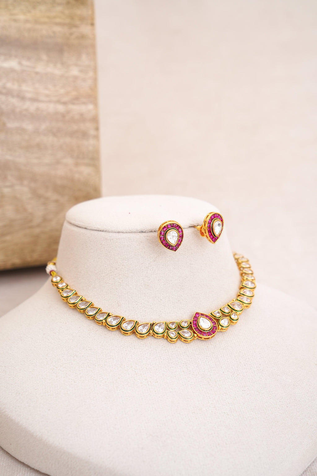 Crimson Teardrop Choker Set