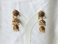 Rajwada Double Jhumki Regal Earrings