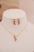 Handcrafted Kundan Bird Pendant Necklace Set
